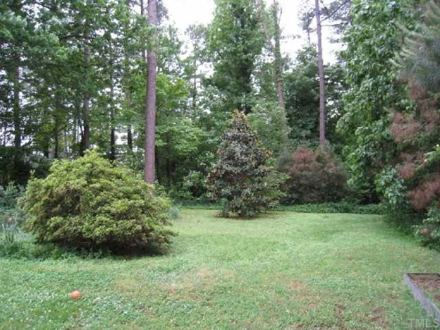 6307 Brandywine Road Raleigh, NC 27607 - Photo 4 of 12 a view of a green field with lots of bushes
