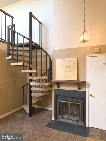 a view of stairs and an entryway