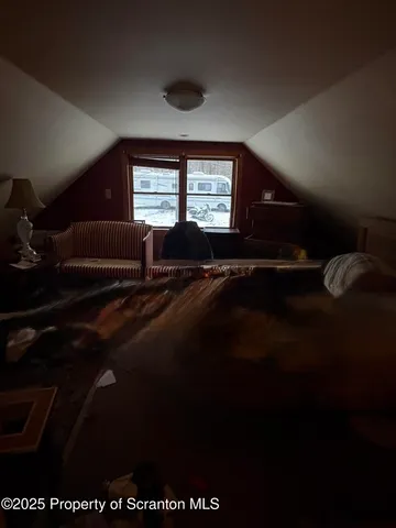 a front view of a house with a space