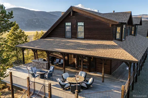 a view of house with patio outdoor seating