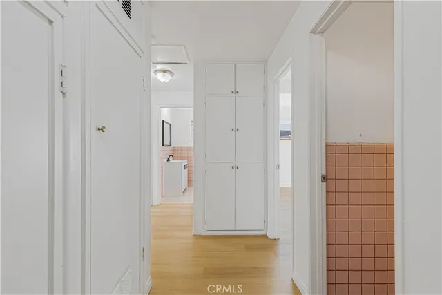 a view of a bathroom with shower