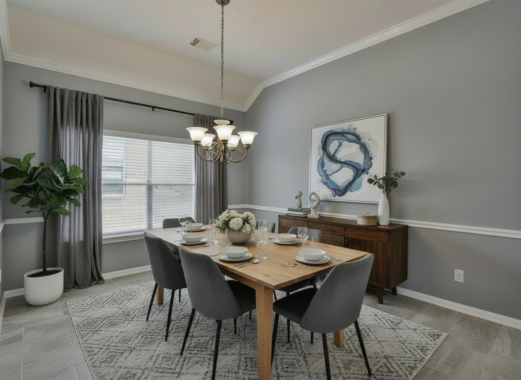 18411 Atasca Wds Trace Humble, TX 77346 - Photo 9 of 44 a view of a dining room with furniture window and wooden floor