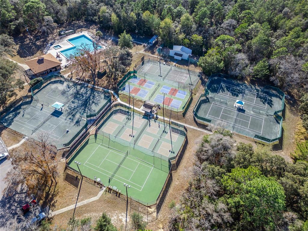 23 Chinkapin Circle Homosassa, FL 34446 - Photo 69 of 69 an aerial view of a swimming pool with outdoor seating