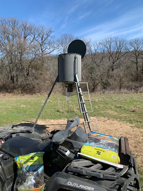 8381 Salt Creek Road Jacksboro, TX 76458 - Photo 27 of 37 a view of a swimming pool with a chairs and plants