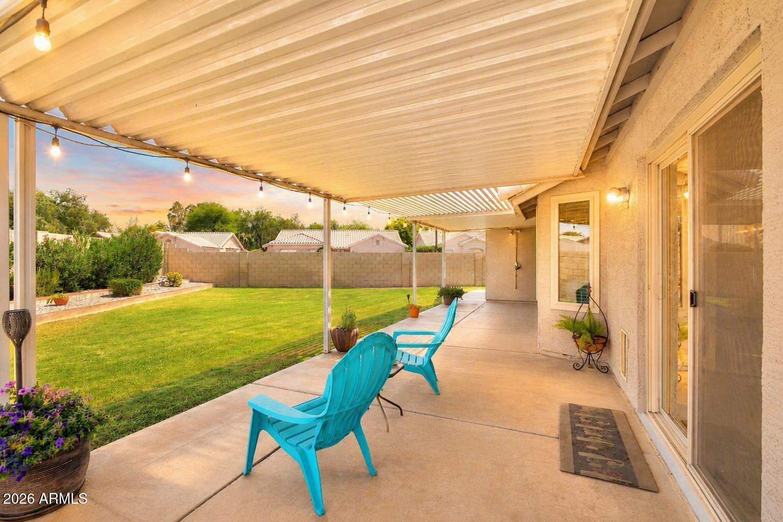 739 South Cholla Street Gilbert, AZ 85233 - Photo 16 of 30 Covered Patio Twilight