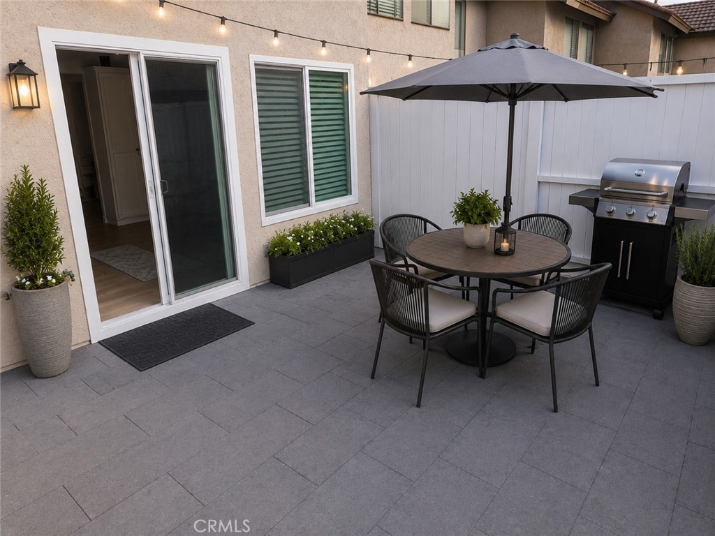 25885 Trabuco Road, Unit 98 Lake Forest, CA 92630 - Photo 33 of 36 Patio - AI Virtually Staged Photo. Furniture, décor, furnishings, and/or accessories have been digitally added for illustrative purposes and are not included with the property.