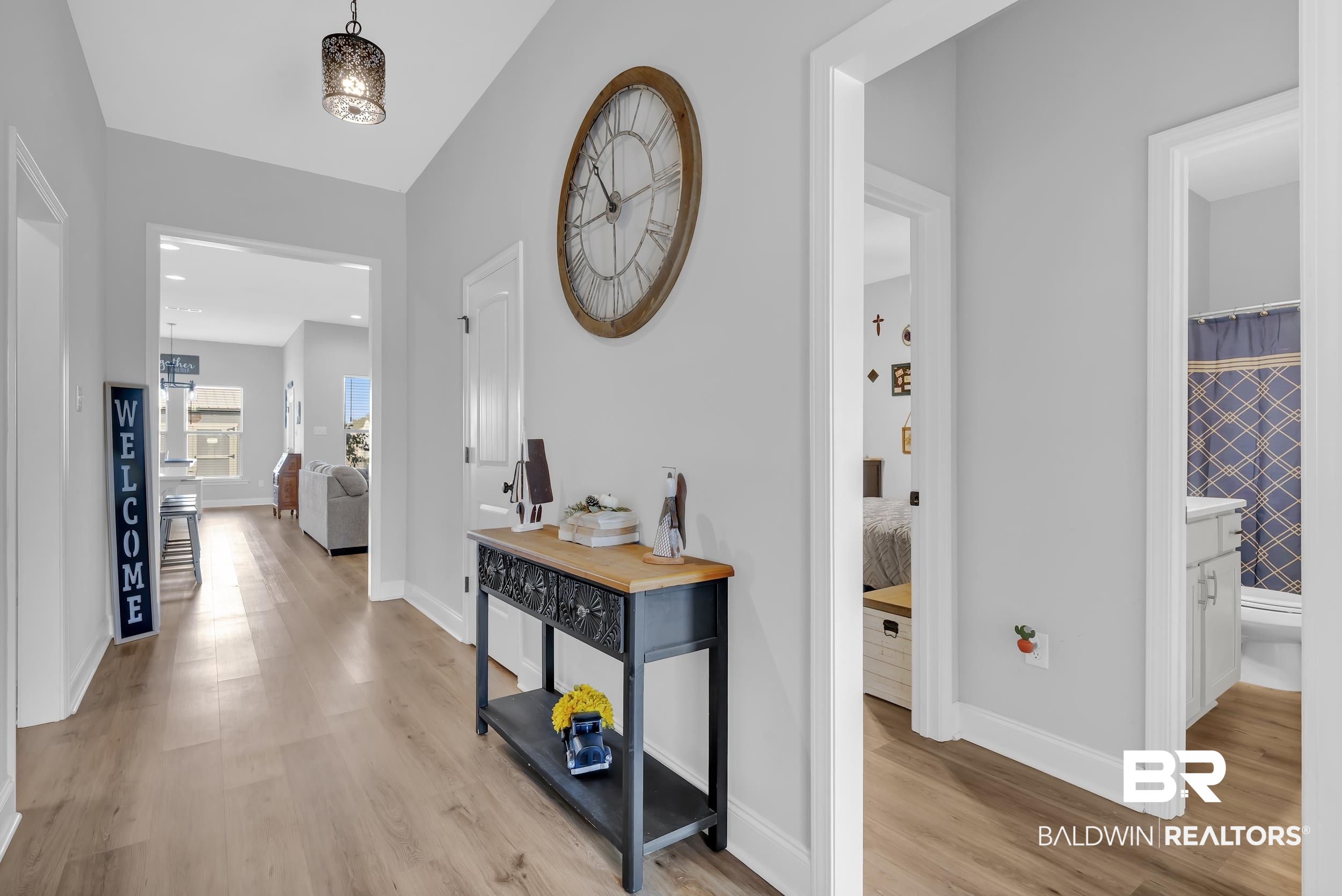1176 Stella Road Foley, AL 36535 - Photo 5 of 40 Hall featuring light wood-style flooring and baseboards