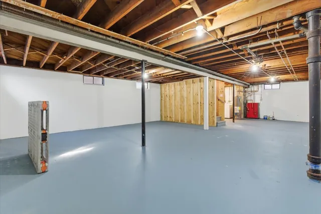 a view of a park that has a large tree