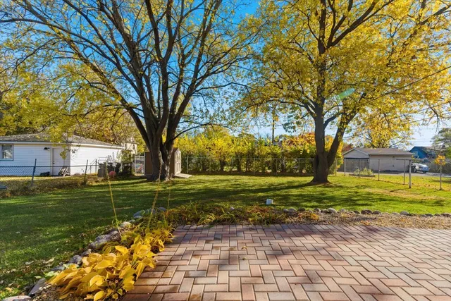a view of swimming pool with garden