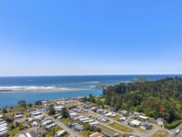 a view of city and ocean