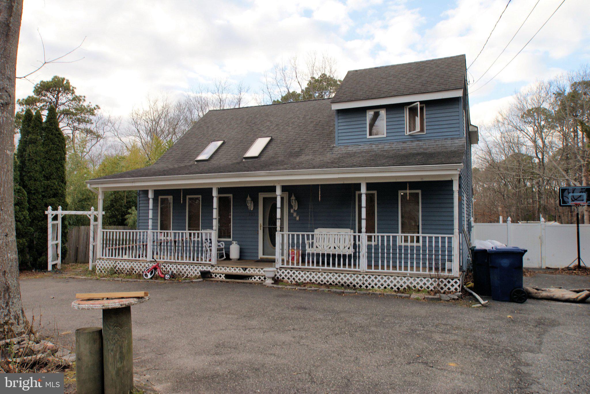a view of a house with a porch