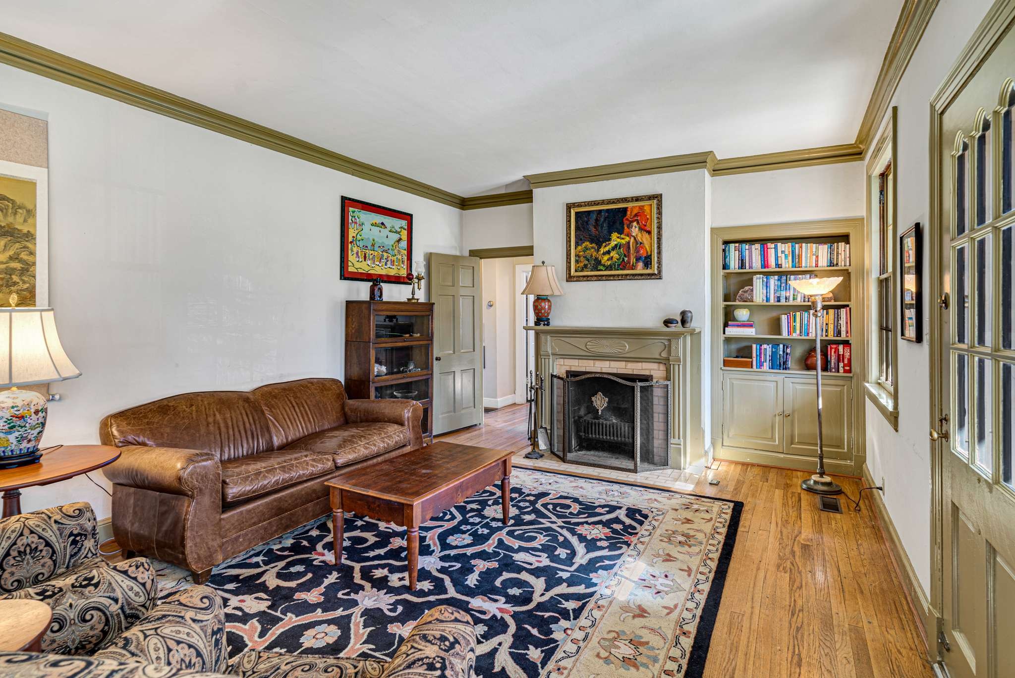 3002 Overlook Drive Nashville, TN 37212 - Photo 7 of 46 a living room with furniture fireplace and rug