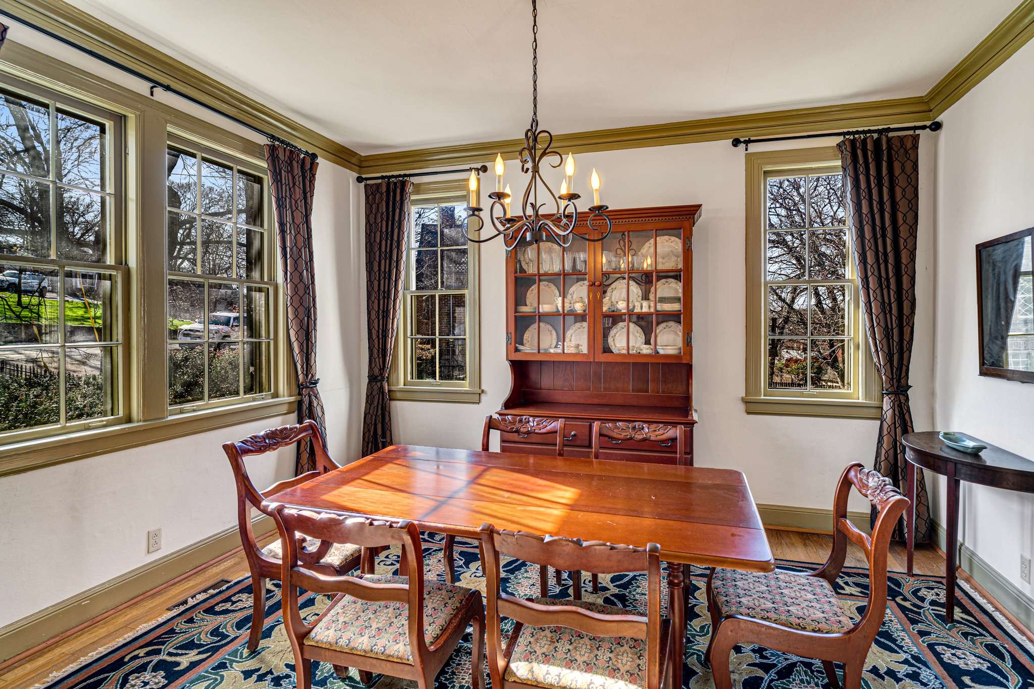 3002 Overlook Drive Nashville, TN 37212 - Photo 9 of 46 a dining room with furniture a chandelier and window