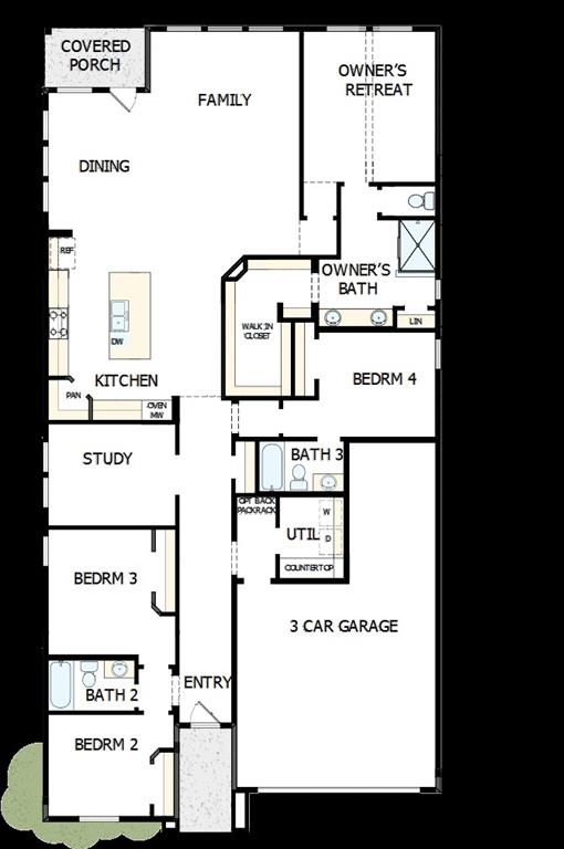 8712 Chestnut Lane Justin, TX 76247 - Photo 28 of 29 View of home floor plan