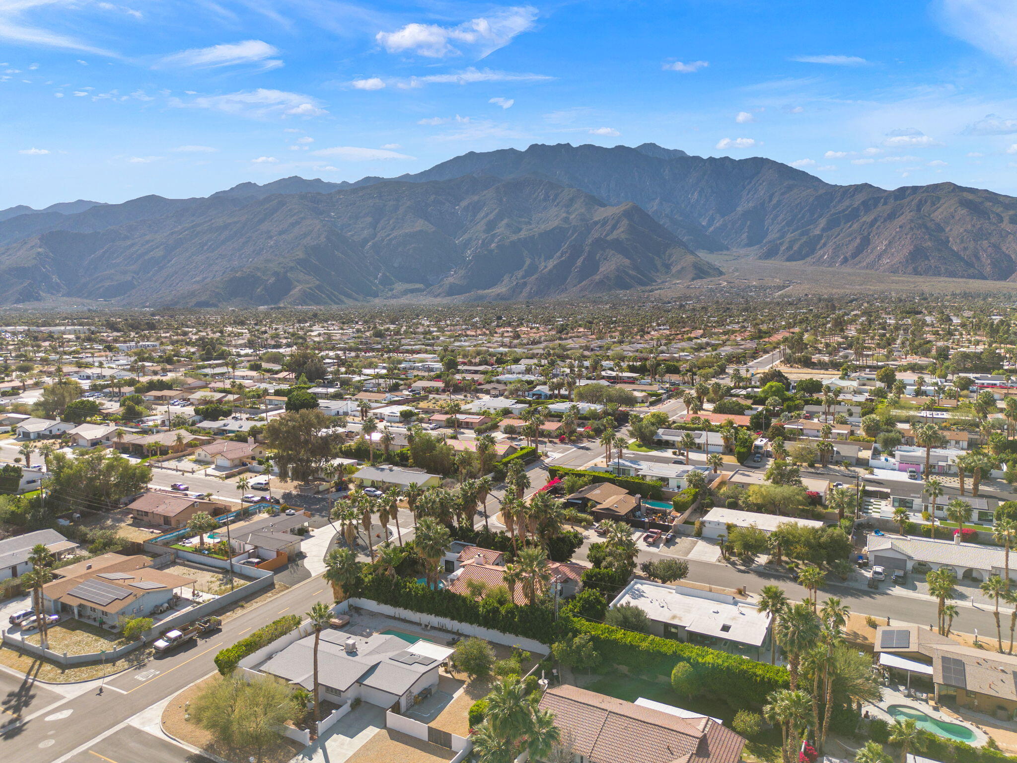 2900 North Cypress Road Palm Springs, CA 92262 - Photo 46 of 48 an aerial view of residential houses and outdoor space