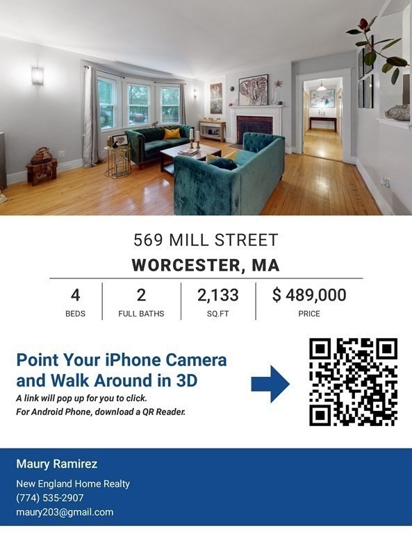 569 Mill Street Worcester, MA 01602 - Photo 24 of 24 a view of a living room and window