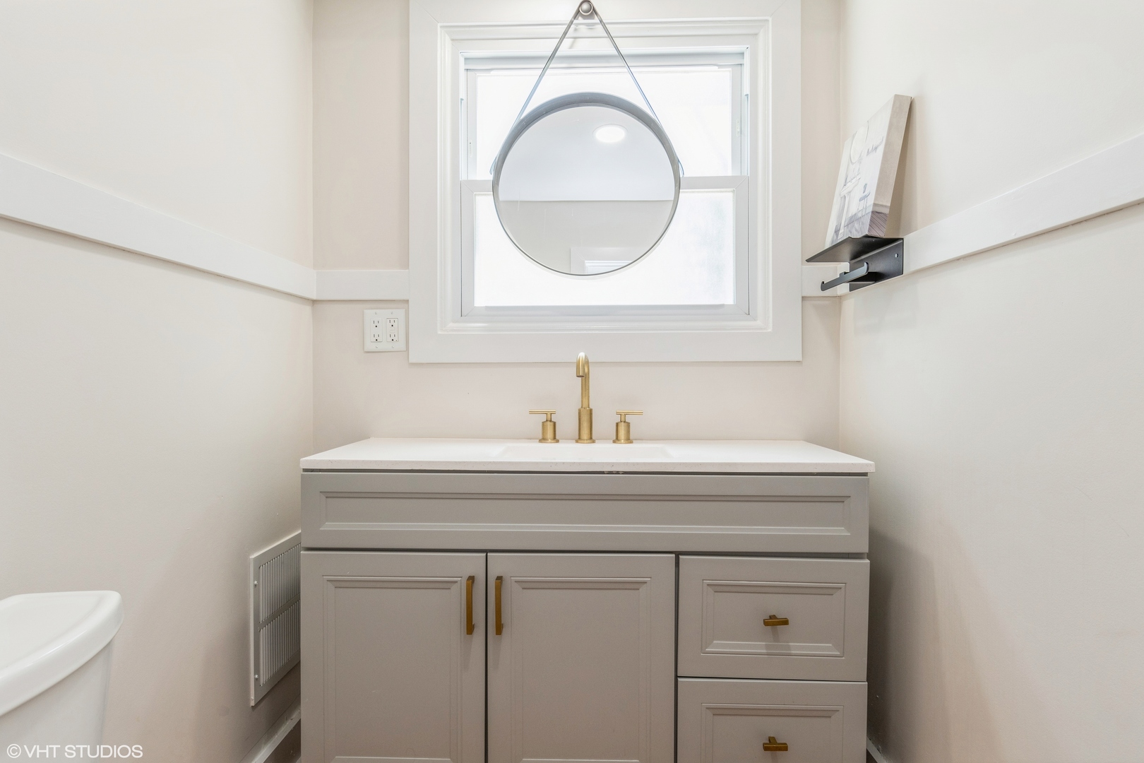 539 White Oak Road Bolingbrook, IL 60440 - Photo 14 of 15 a bathroom with a sink and a mirror