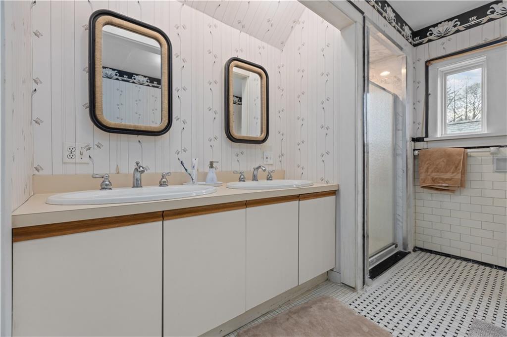 1355 Washington Road Pittsburgh, PA 15228 - Photo 31 of 49 Upstairs main bath has double sinks, and separate shower.