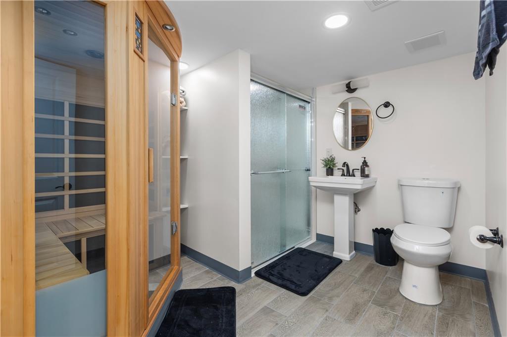 1355 Washington Road Pittsburgh, PA 15228 - Photo 34 of 49 Downstairs full bath with a sauna room.