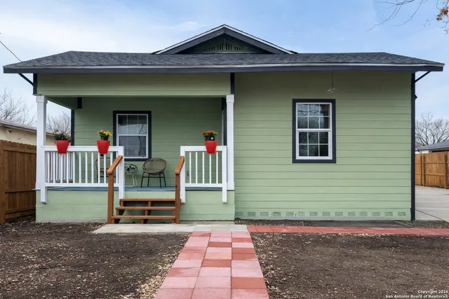 a front view of a house
