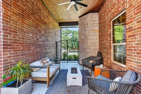 a view of outdoor seating area