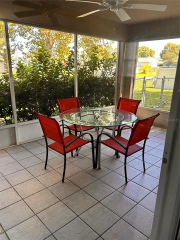 a outdoor view with a sitting space