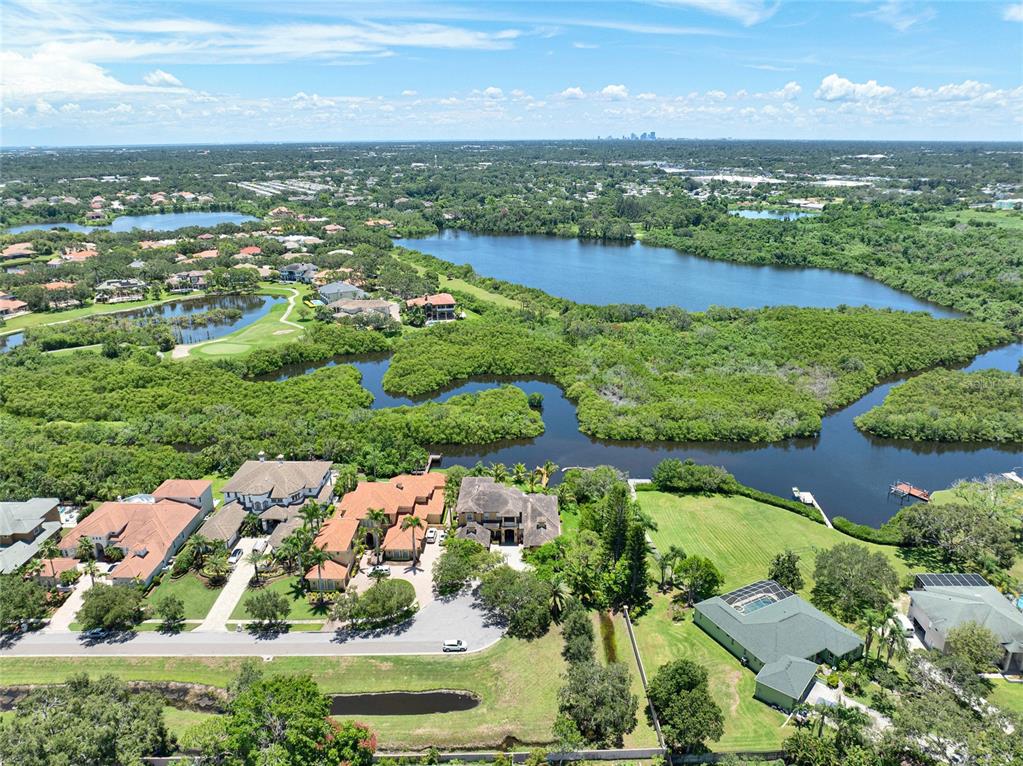 8707 Silverthorn Road Seminole, FL 33777 - Photo 51 of 58 an aerial view of ocean with residential houses with outdoor space
