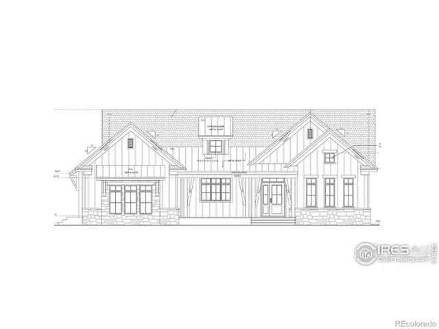 a view of a white house next to a yard