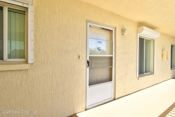 a view of front door