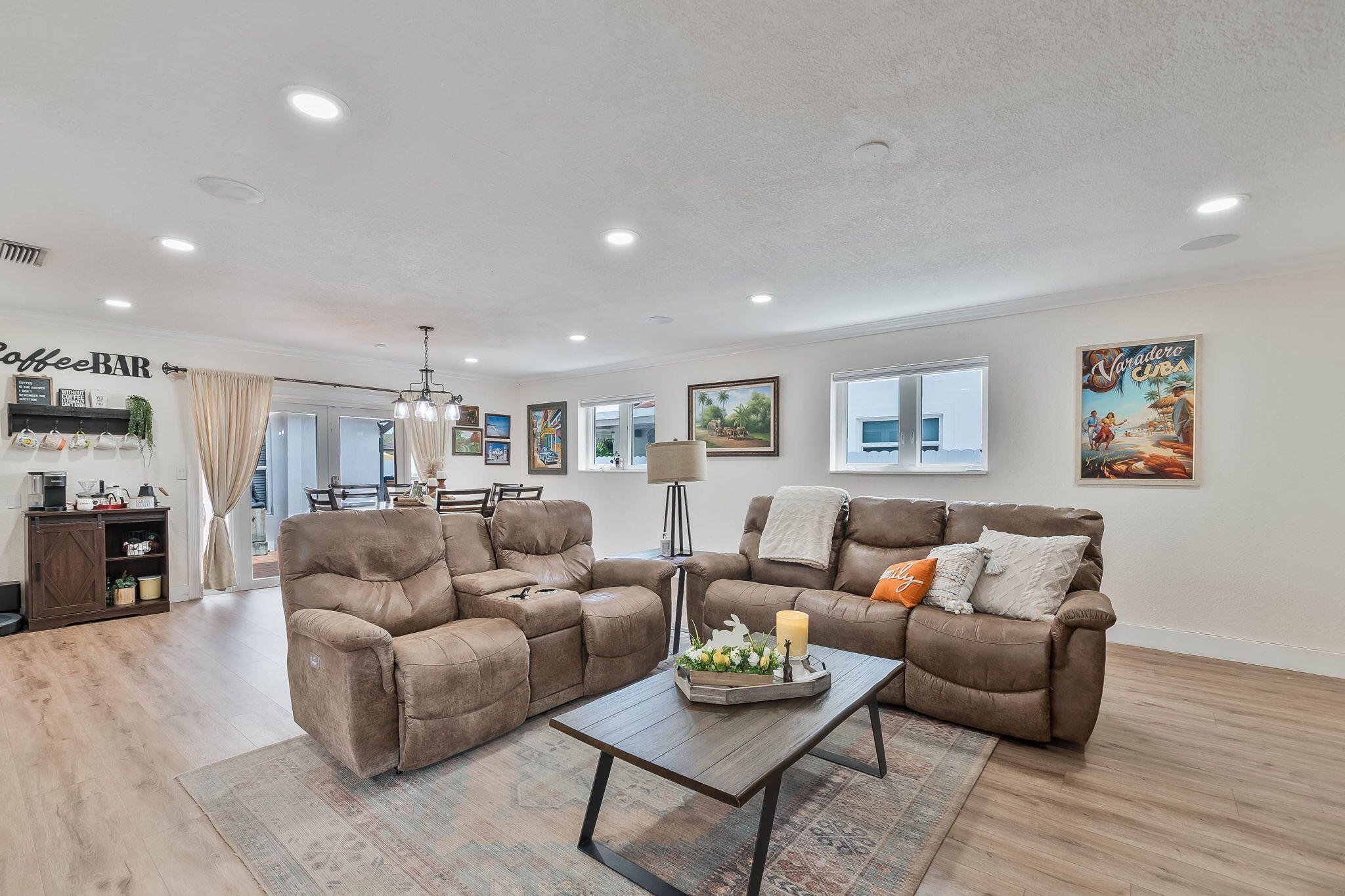 6231 Southwest 94th Avenue Miami, FL 33173 - Photo 9 of 47 a living room with furniture and a wooden floor