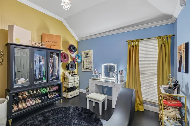 a room with storage and utility