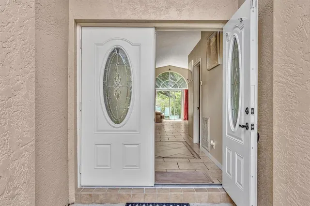 view of a entryway with wooden door