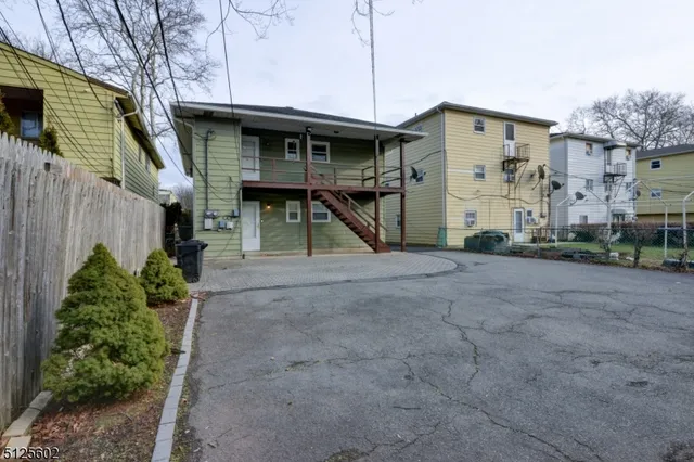 a view of a house with a garage
