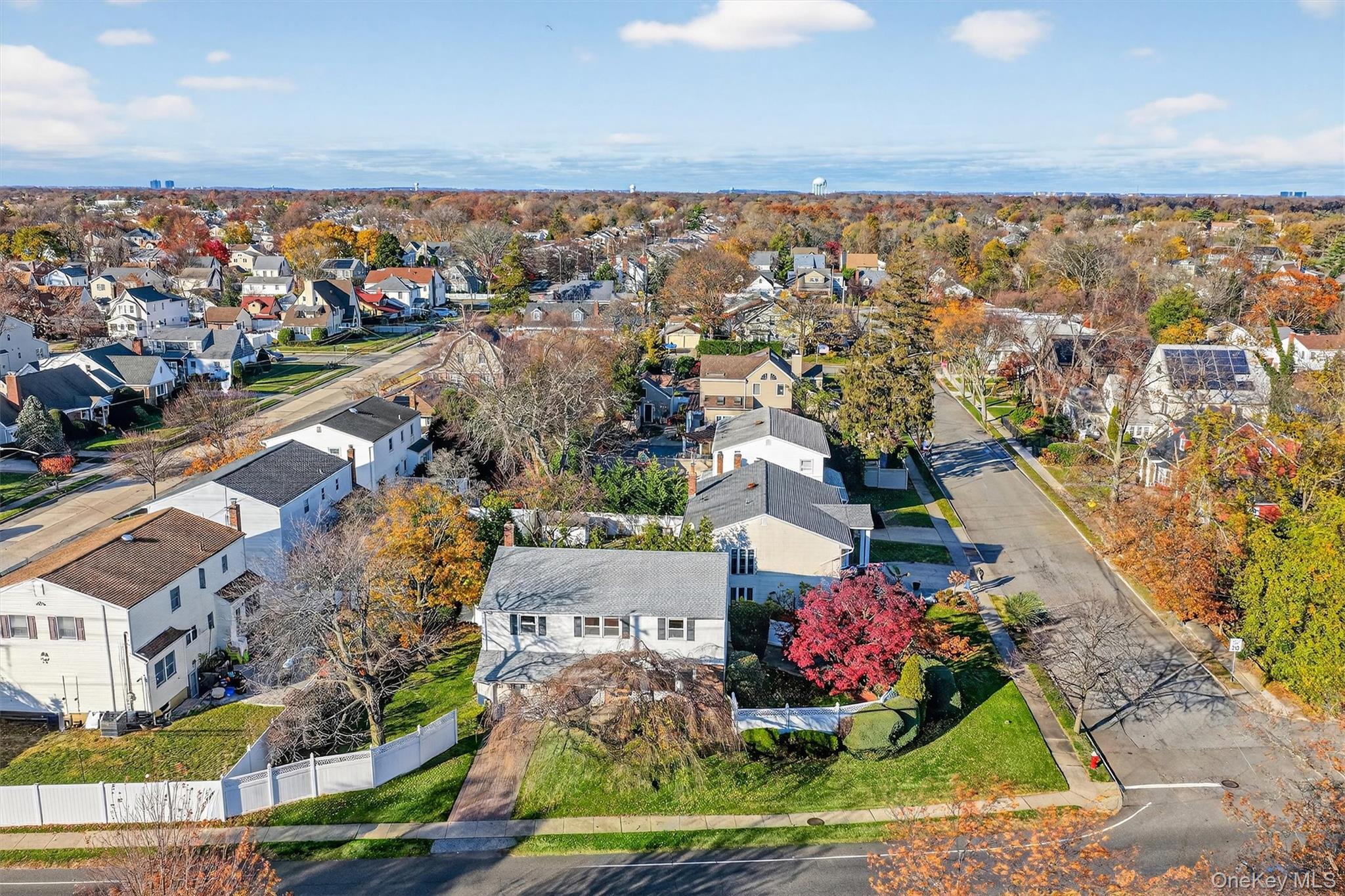 a view of city and ocean