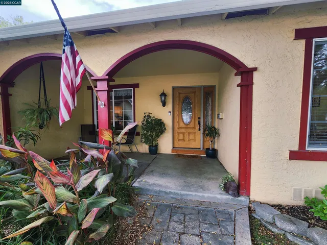 a front view of a house