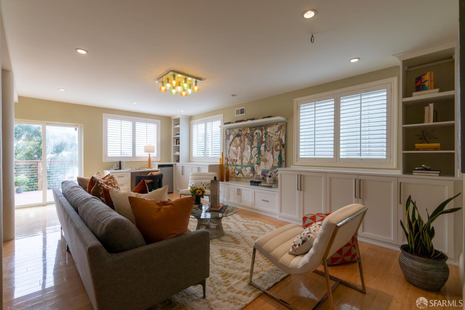 155 Upland Drive San Francisco, CA 94127 - Photo 22 of 43 a living room with furniture and a large window