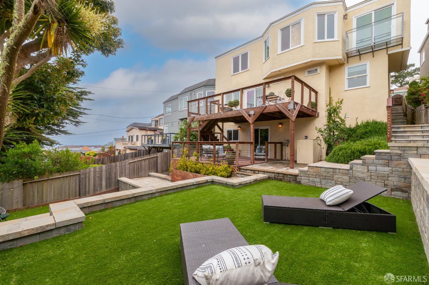 155 Upland Drive San Francisco, CA 94127 - Photo 34 of 43 a view of a house with swimming pool and porch with furniture