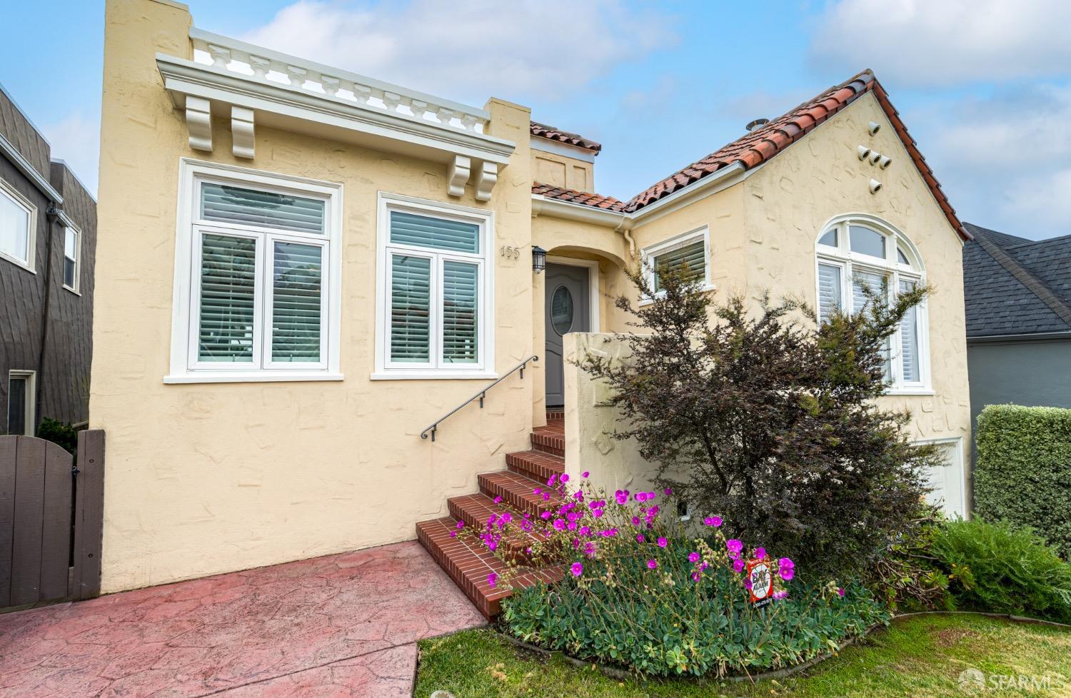 155 Upland Drive San Francisco, CA 94127 - Photo 38 of 43 a front view of a house with a garden