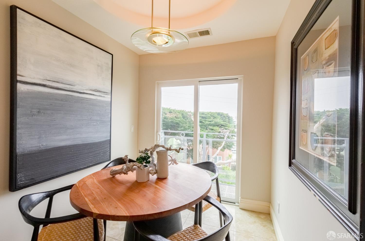 155 Upland Drive San Francisco, CA 94127 - Photo 10 of 43 a view of a dining room with furniture window and outside view