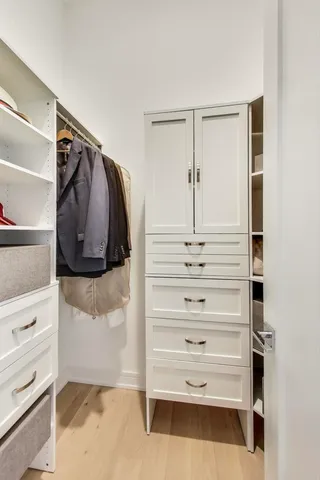 a view of walk in closet