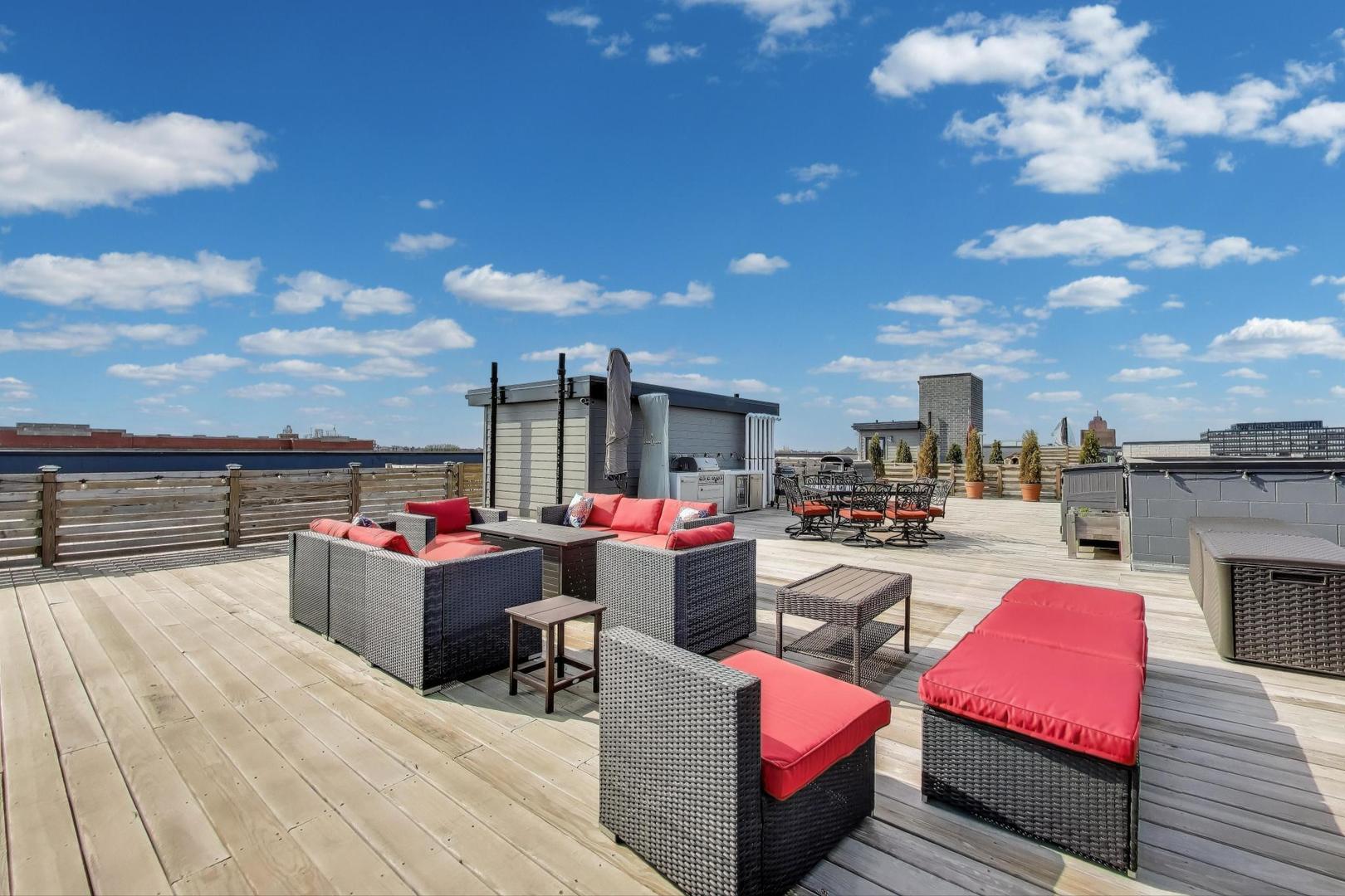 2405 West Iowa Street, Unit 405 Chicago, IL 60622 - Photo 14 of 35 a view of a terrace with seating area and furniture