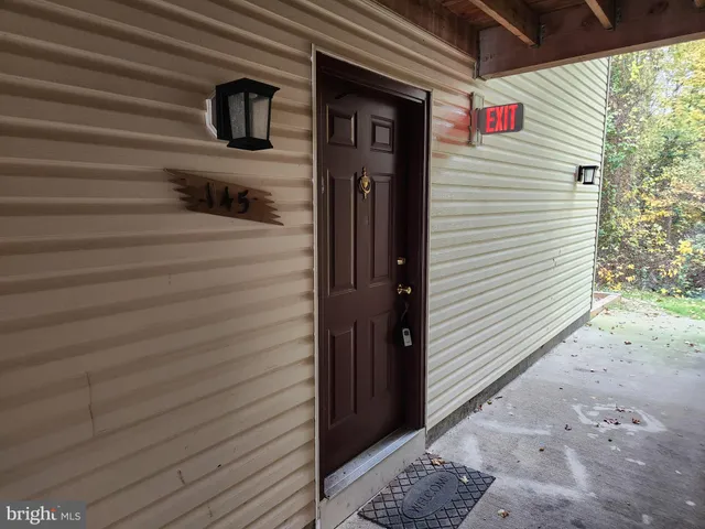 a view of a house with a door