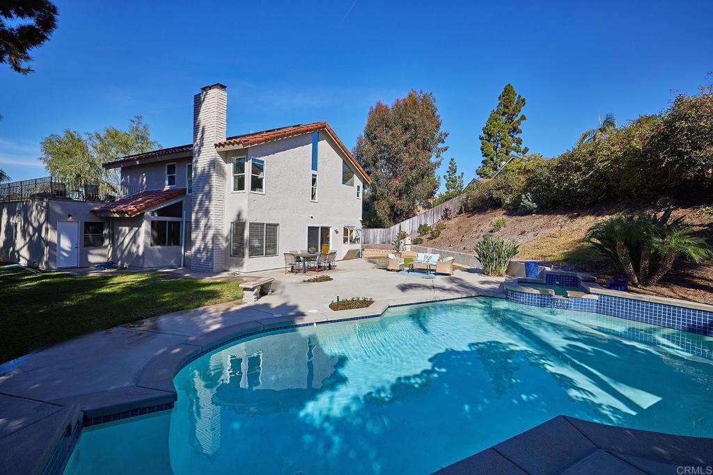 2107 Meadowgreen Court Encinitas, CA 92024 - Photo 34 of 49 a view of a house with pool and a yard