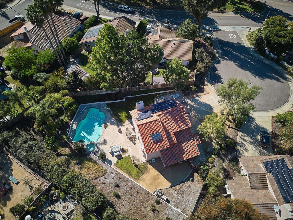 2107 Meadowgreen Court Encinitas, CA 92024 - Photo 46 of 49 an aerial view of a house with a yard