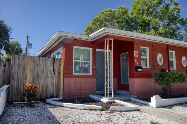 a front view of a house