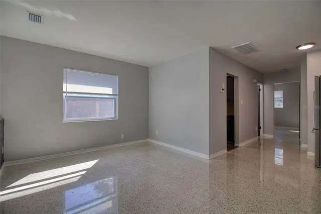 a view of livingroom with hallway