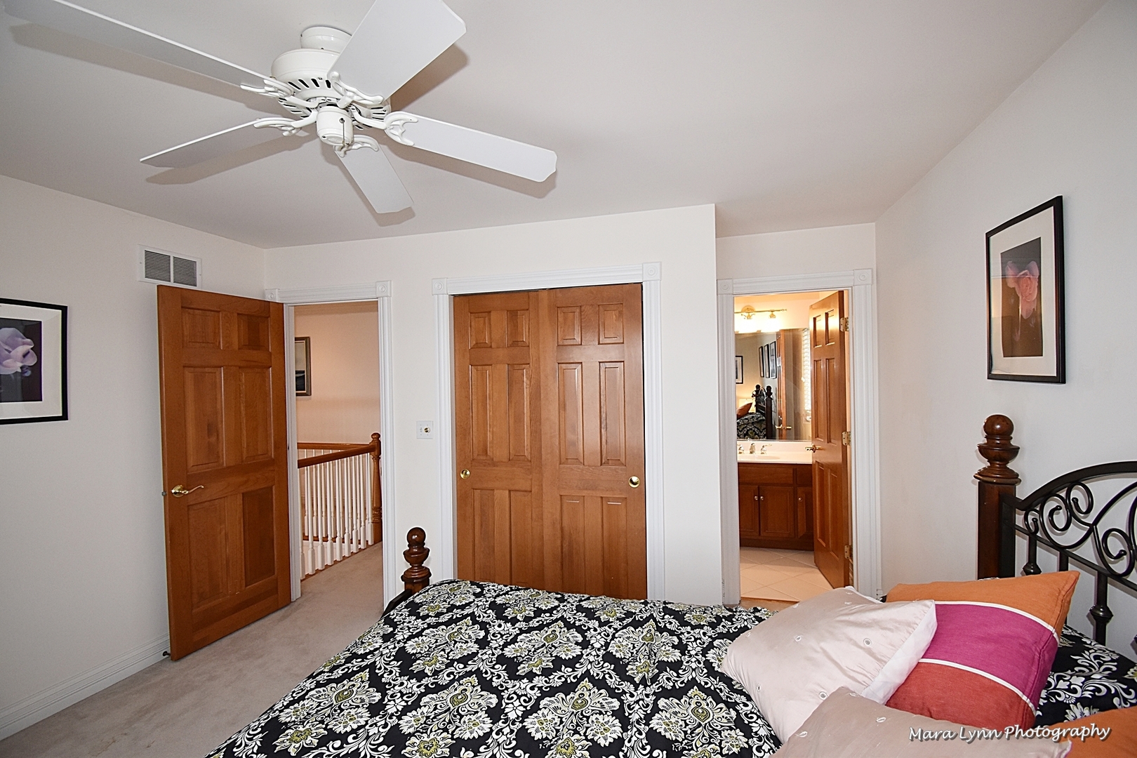3N853 Walt Whitman Road Campton Hills, IL 60175 - Photo 34 of 48 a bedroom with a bed and a chandelier
