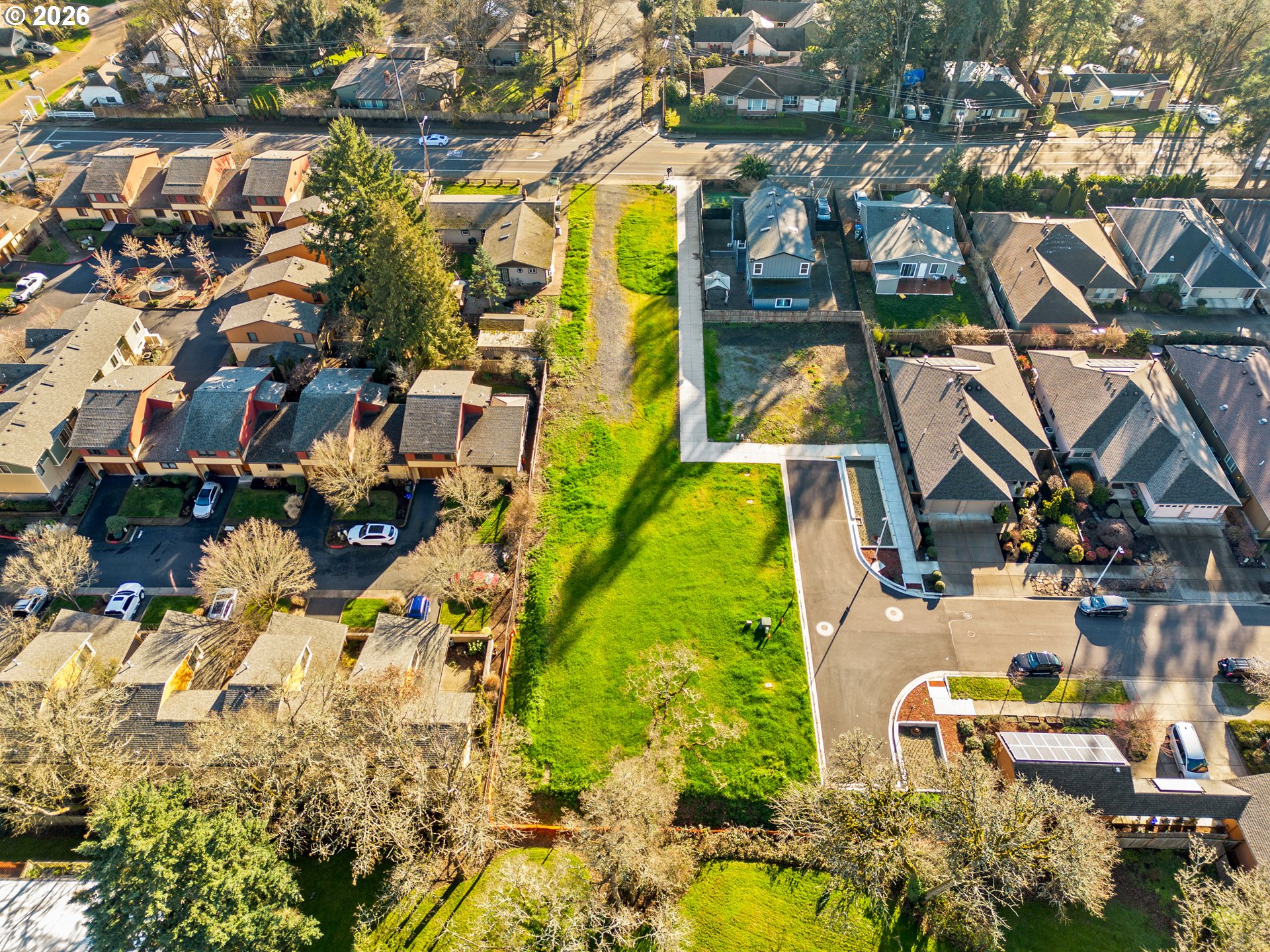 Piper Lane Eugene, OR 97401 - Photo 12 of 16 an aerial view of a house with swimming pool and outdoor space