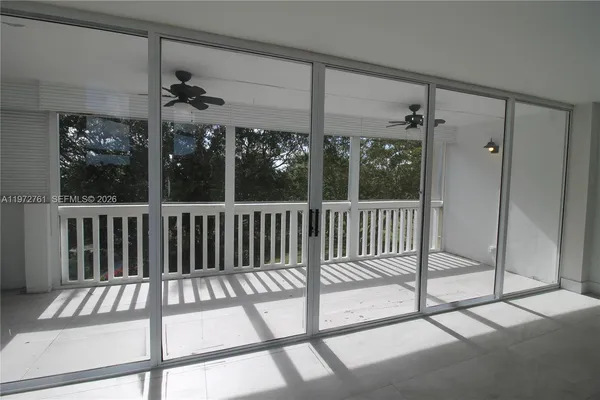 a view of a balcony