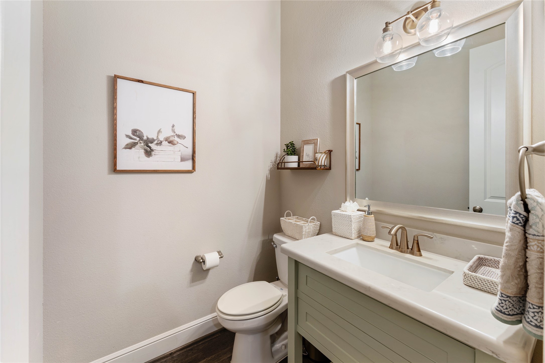 155 Rockwell Park Spring, TX 77389 - Photo 5 of 41 The serene half bath is perfect for guests!